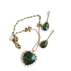 Betsy Johnson earring and necklace set.